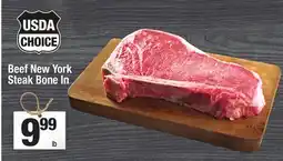 Super King Markets Beef New York Steak Bone In offer