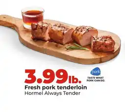 Hy-Vee Fresh pork tenderloin offer