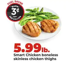 Hy-Vee Smart Chicken boneless skinless chicken thighs offer