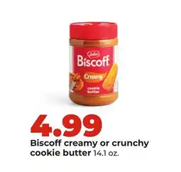 Hy-Vee Biscoff creamy or crunchy cookie butter offer