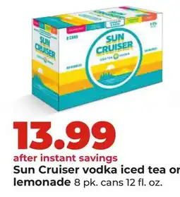 Hy-Vee Sun Cruiser vodka iced tea or lemonade offer