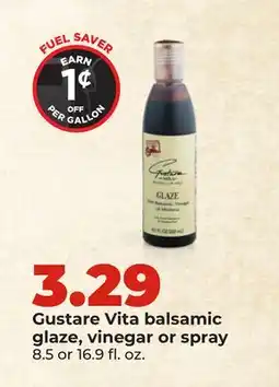 Hy-Vee Gustare Vita balsamic glaze, vinegar or spray offer