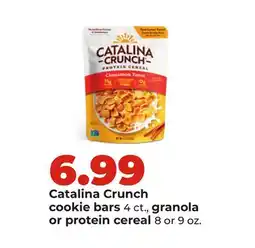 Hy-Vee Catalina Crunch cookie bars 4 ct., granola or protein cereal 8 or 9 oz offer