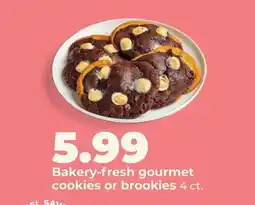 Hy-Vee Bakery-fresh gourmet cookies or brookies offer