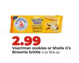 Hy-Vee Voortman cookies or Sheila G's Brownie brittle offer