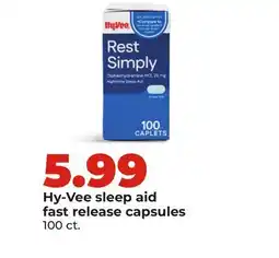 Hy-Vee Hy-Vee sleep aid fast release capsules offer