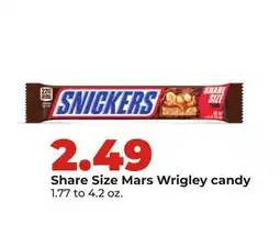 Hy-Vee Share Size Mars Wrigley candy offer
