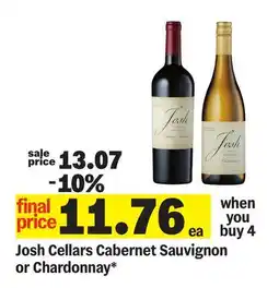 Meijer Josh Cellars Cabernet Sauvignon or Chardonnay offer