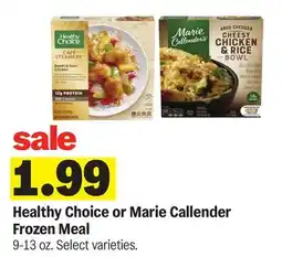 Meijer Healthy Choice or Marie Callender Frozen Meal offer