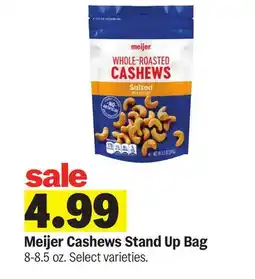 Meijer Meijer Cashews Stand Up Bag offer