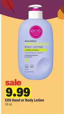Meijer EOS Hand or Body Lotion offer