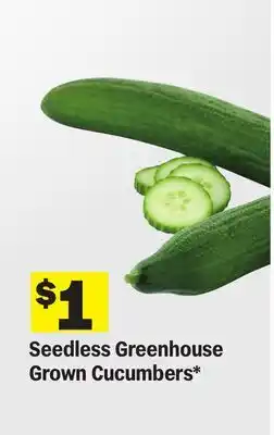 Meijer Seedless Greenhouse Grown Cucumbers offer