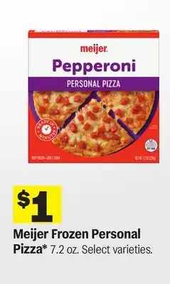 Meijer Meijer Frozen Personal Pizza offer