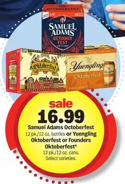 Meijer Samuel Adams Octoberfest 12 pk./12 oz. bottles or Yuengling Oktoberfest or Founders Oktoberfest offer