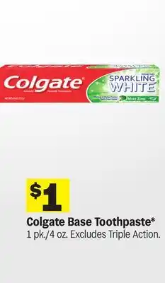 Meijer Colgate Base Toothpaste offer