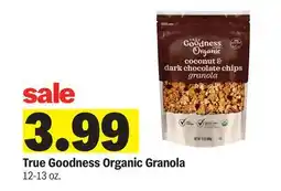 Meijer True Goodness Organic Granola offer