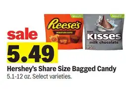 Meijer Hershey's Share Size Bagged Candy offer