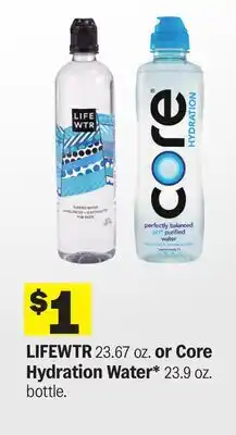 Meijer LIFEWTR 23.67 oz. or Core Hydration Water offer