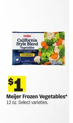 Meijer Meijer Frozen Vegetables offer