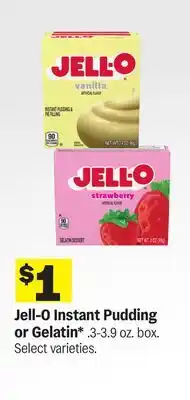 Meijer Jell-O Instant Pudding or Gelatin offer