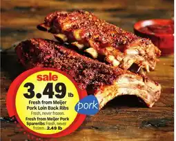 Meijer Fresh from Meijer Pork Loin Back Ribs offer
