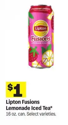 Meijer Lipton Fusions Lemonade Iced Tea offer