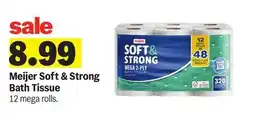 Meijer Meijer Soft & Strong Bath Tissue offer