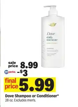 Meijer Dove Shampoo or Conditioner offer