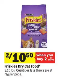 Meijer Friskies Dry Cat Food offer