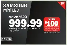 Meijer Samsung 85 4K Mini LED Smart TV offer