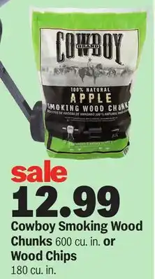 Meijer Cowboy Smoking Wood Chunks 600 cu. in. or Wood Chips 180 cu. in offer