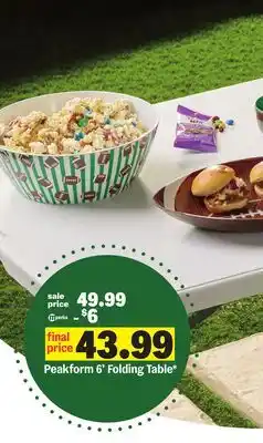 Meijer Peakform 6 Folding Table offer