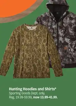 Meijer Hunting Hoodies and Shirts offer