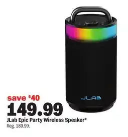 Meijer JLab Epic Party Wireless Speaker offer
