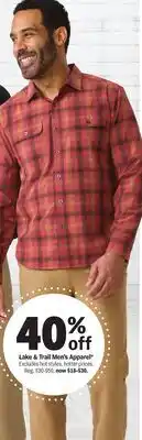 Meijer Lake & Trail Men's Apparel offer