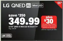 Meijer LG 55 QNED AI Mini LED 4K Smart TV+ offer