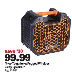 Meijer Altec Toughboxx Rugged Wireless Party Speaker offer