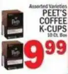 C Town Peet coffee k-cup offer