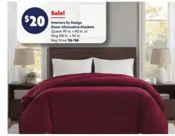 Family Dollar Interiors by Design Down Alternative Blankets offer