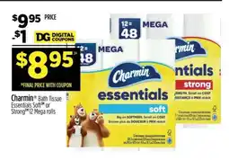 Dollar General Charmin Bath Tissue Essentials Soft or Strong offer