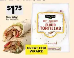 Dollar General Clover Valley Flour Tortillas 8 ct offer