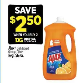Dollar General Ajax Dish Liquid Orange 90 oz offer