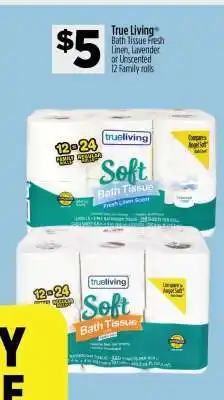 Dollar General True Living Bath Tissue offer