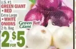 C Town Green giant red extra large white onions offer
