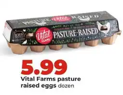 Hy-Vee Vital Farms pasture raised eggs offer