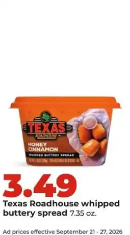 Hy-Vee Texas Roadhouse whipped buttery spread offer