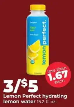 Hy-Vee Lemon Perfect hydrating lemon water offer
