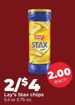 Hy-Vee Lay's Stax chips offer