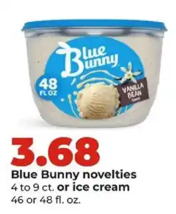 Hy-Vee Blue Bunny novelties offer