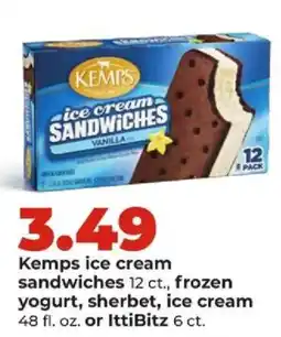 Hy-Vee Kemps ice cream sandwiches offer